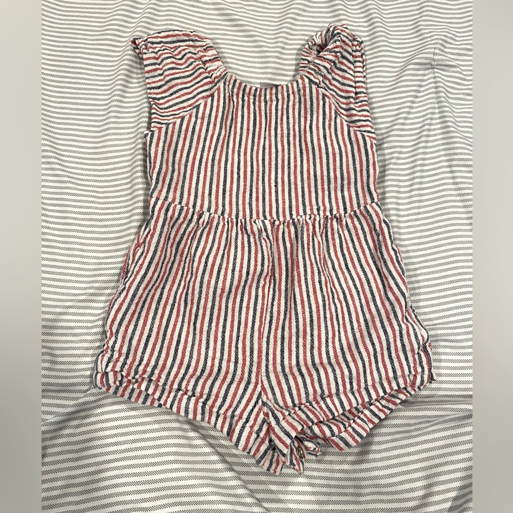 Red white and blue jumper